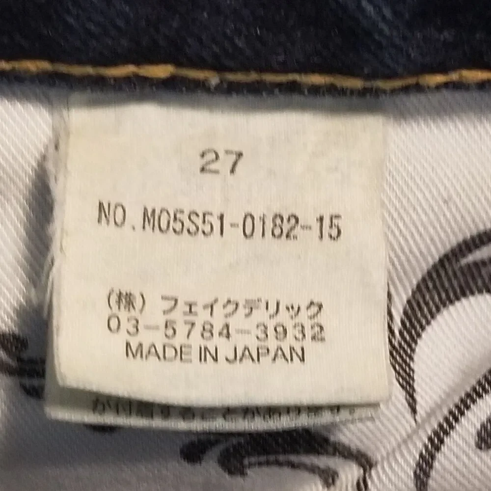 Moussy Jeans Women Size 27 Medium Wash Distressed Blue Denim *Hemmed* (31x26.5)
